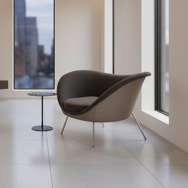 Gio Ponti Round D.154.2 Armchair by Molteni&C | Luxury Design Warehouse
